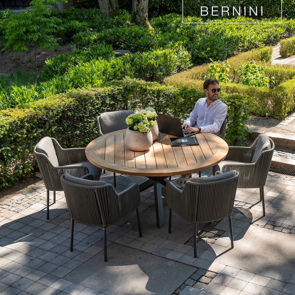 Bernini dining chair platinum diningset design outdoorfurniture