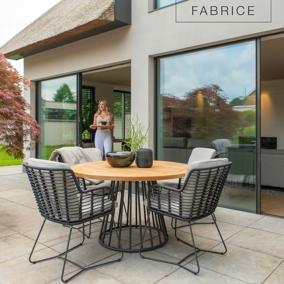 Fabrice dining chair diningset luxury garden furniture design outdoorfurniture