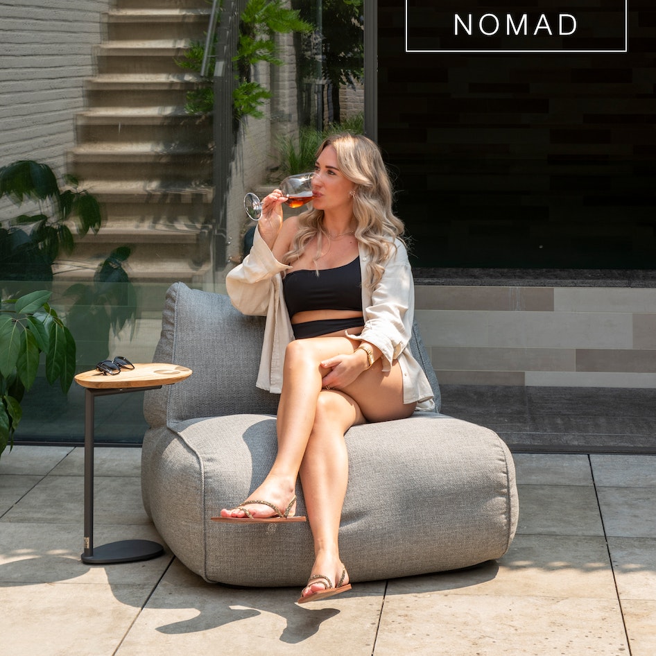 Nomad lounge beanbag single seat luxury garden furniture design outdoorfurniture