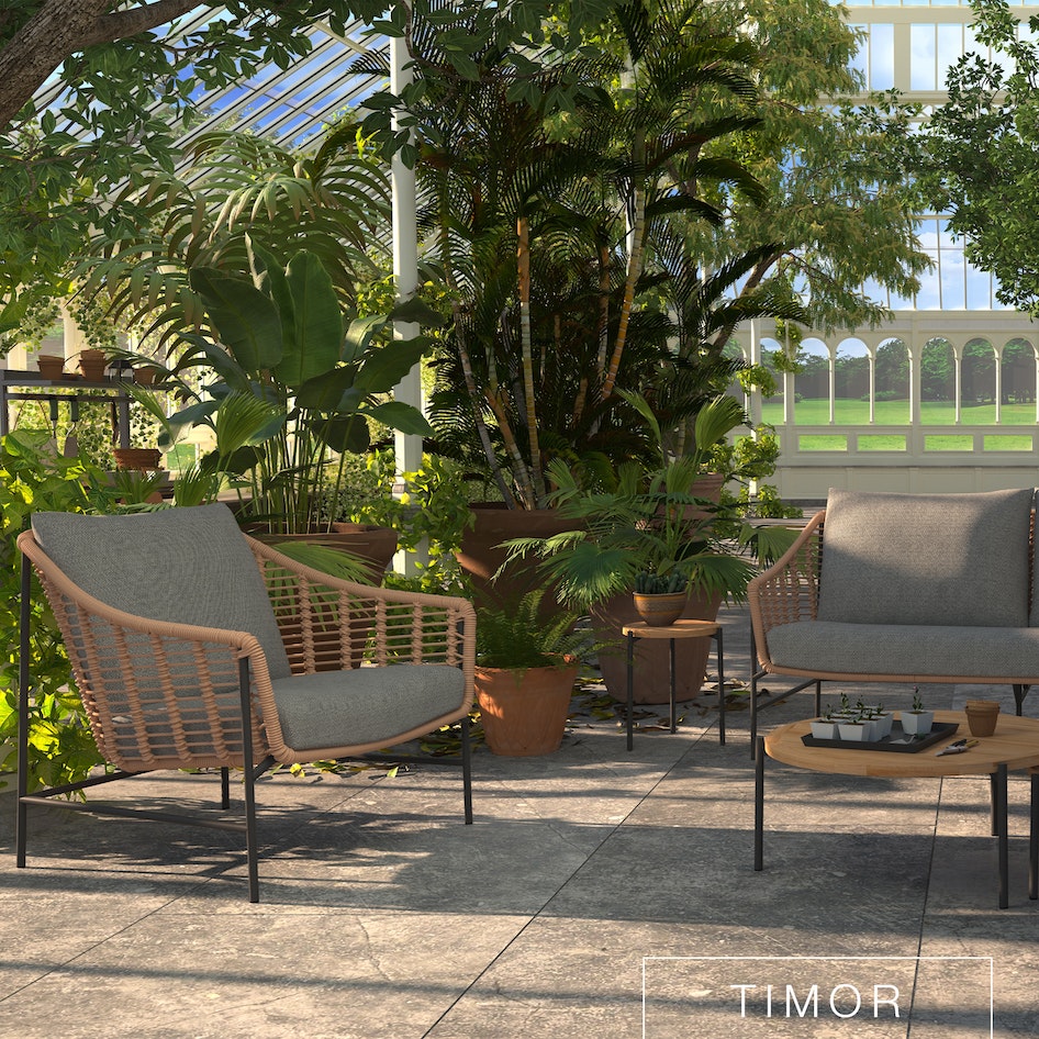 Timor lounge chair loungeset luxury garden furniture design outdoorfurniture