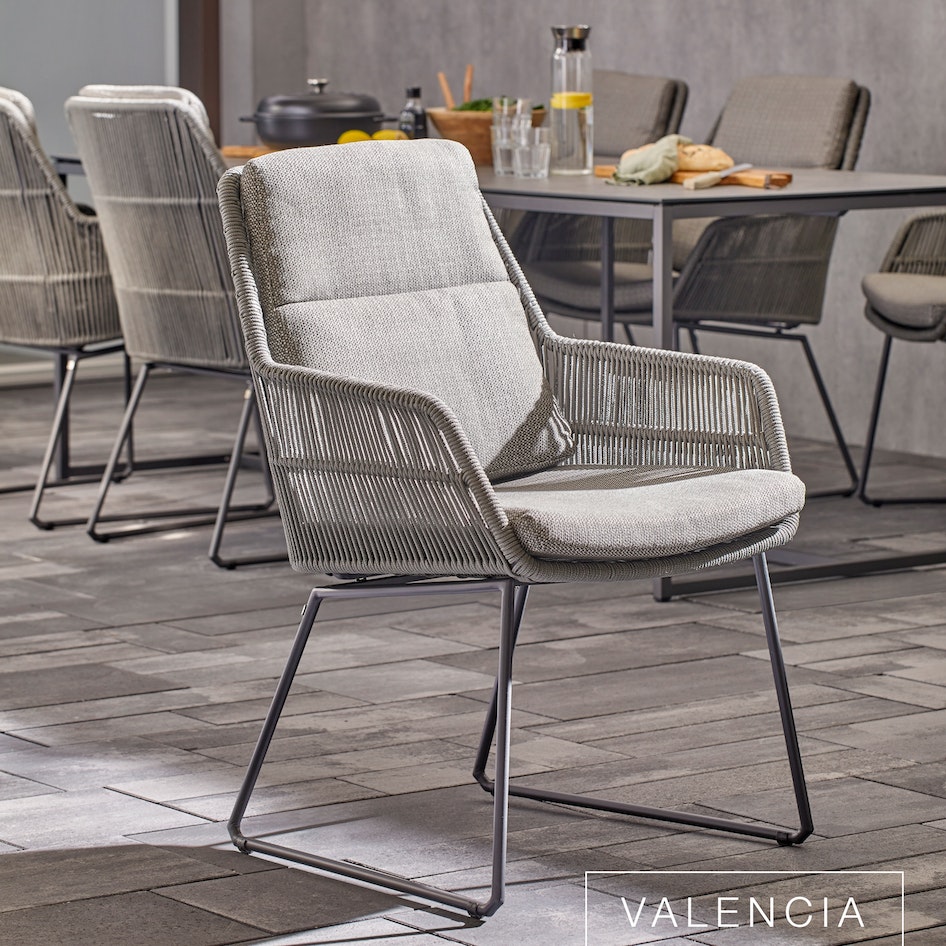 Valencia dining chair diningset luxury garden furniture design outdoorfurniture